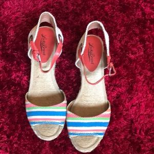 Lucky brand Kyndra wedge sandals 7.5